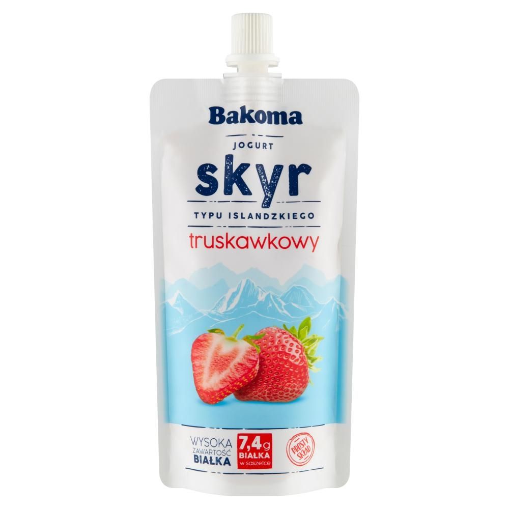 Bakoma Jogurt skyr typu islandzkiego truskawkowy 120 g