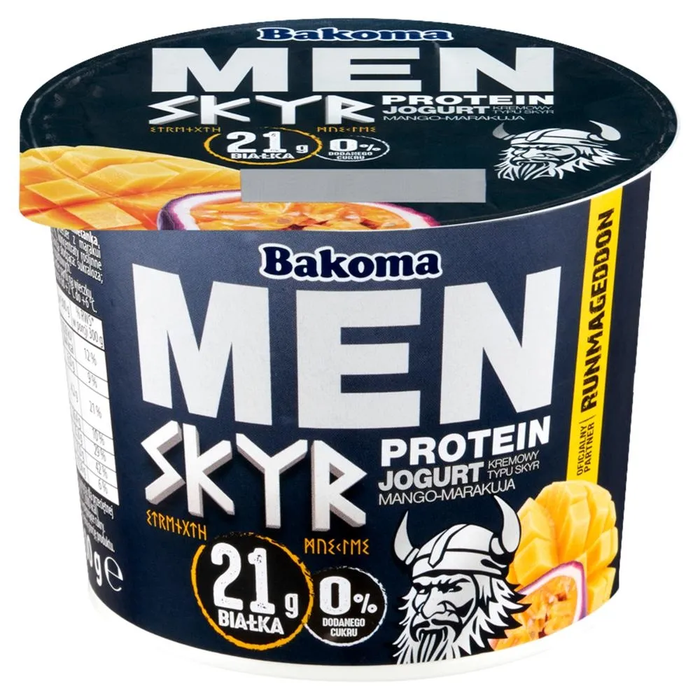 Bakoma Men Jogurt kremowy typu skyr mango-marakuja 300 g