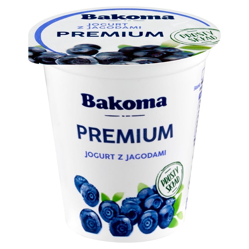 Bakoma Premium Jogurt z jagodami 140 g