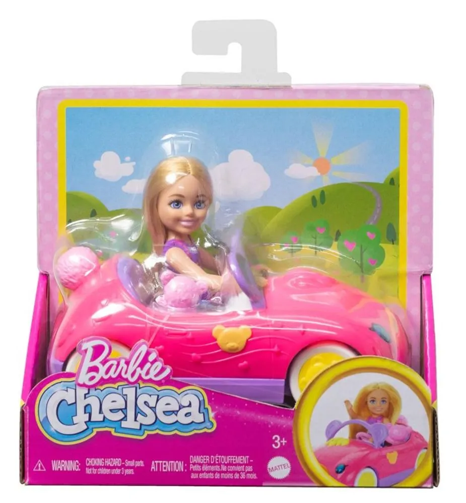 Barbie Chelsea lalka + auto