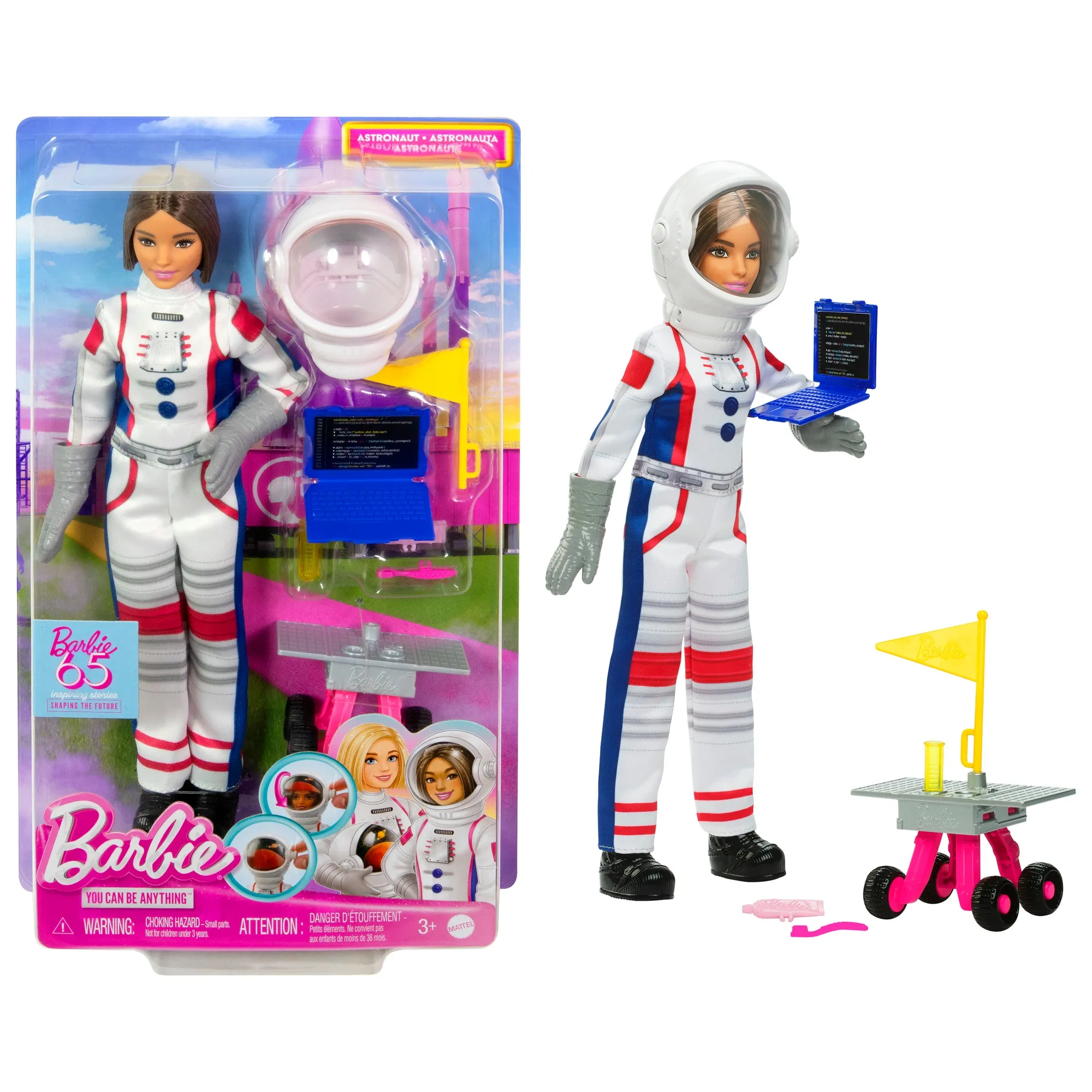 BARBIE  Kariera Lalka Astronautka + akcesoria HRG45