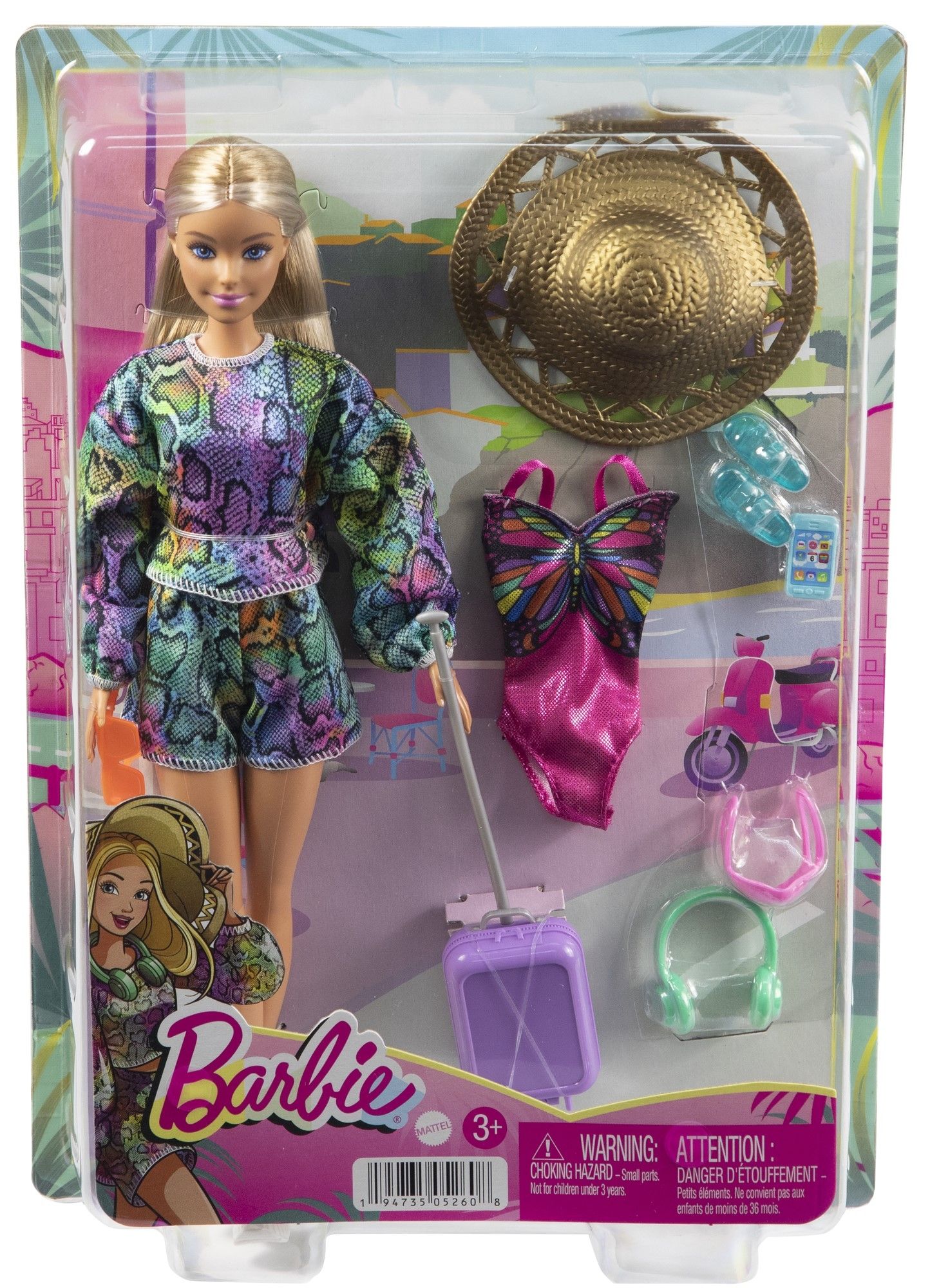 Barbie® Wakacyjna zabawa Lalka i akcesoria HGM54