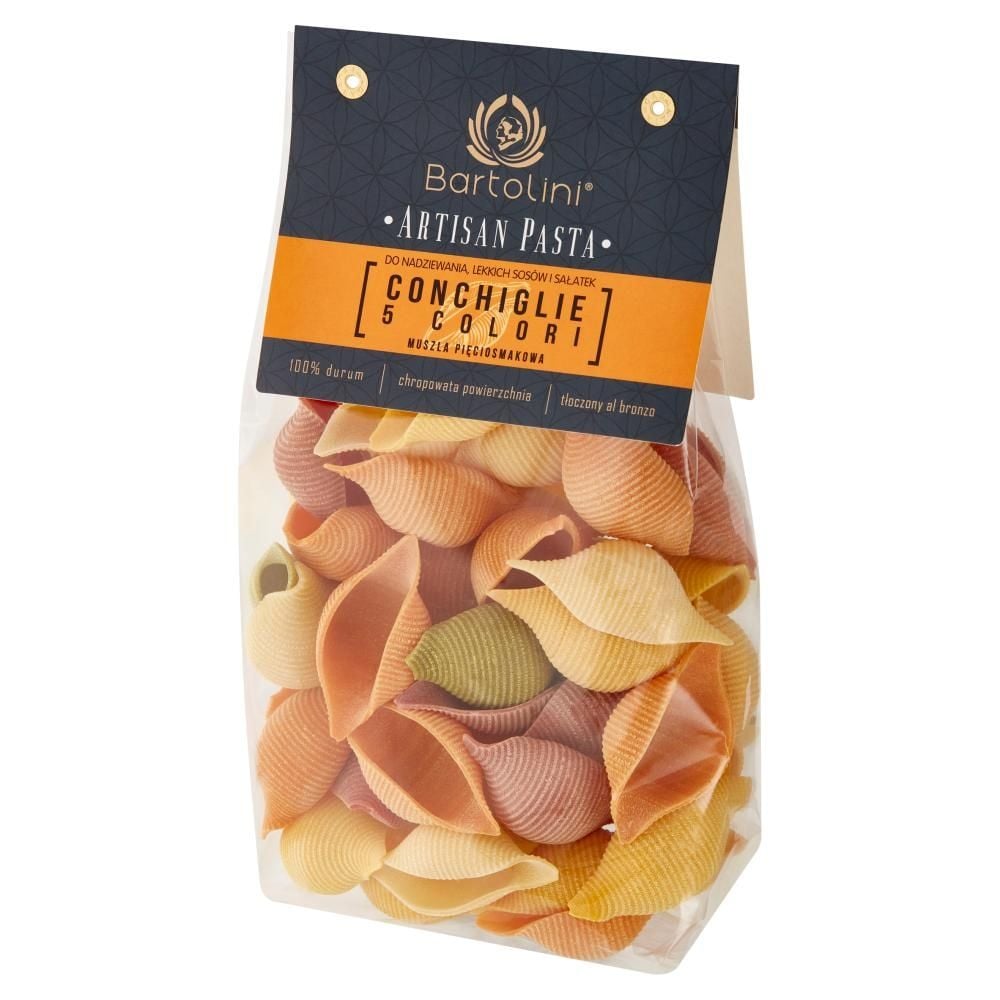 Bartolini Artisan Pasta Makaron durum 5-smakowy muszla nr 2 300 g