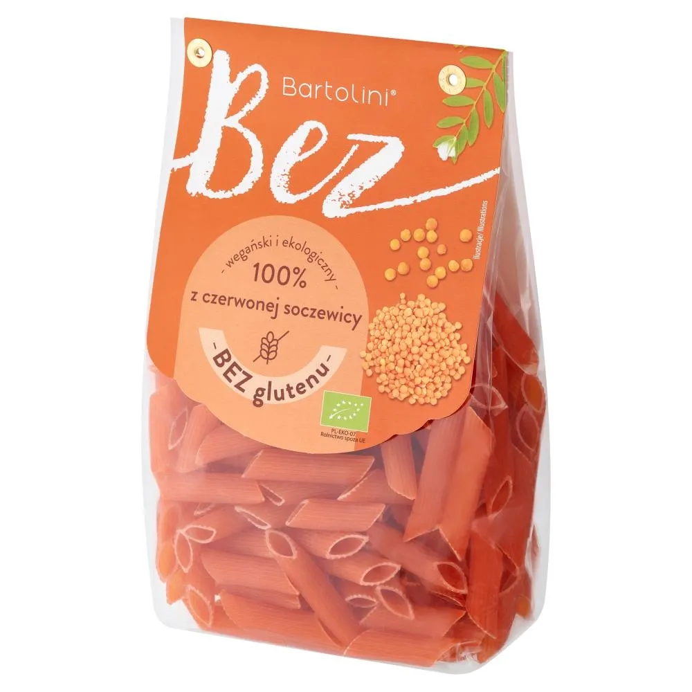 Bartolini Bez Makaron 100 % z czerwonej soczewicy pióro 250 g