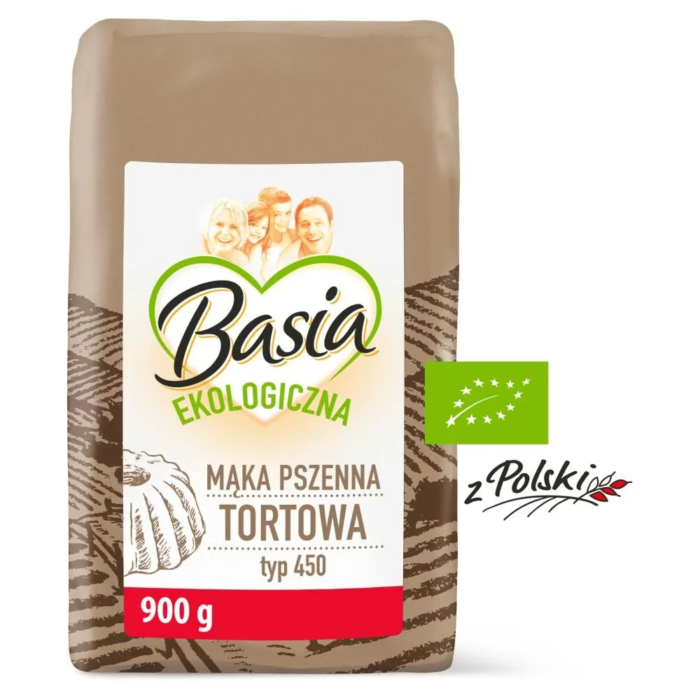 Basia Ekologiczna z Polski Mąka pszenna tortowa typ 450 900 g