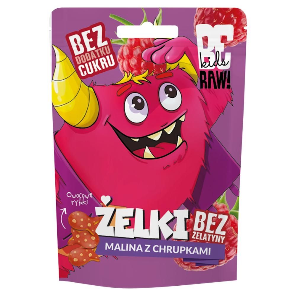 Be Raw! Kids Żelki malina z chrupkami 35 g