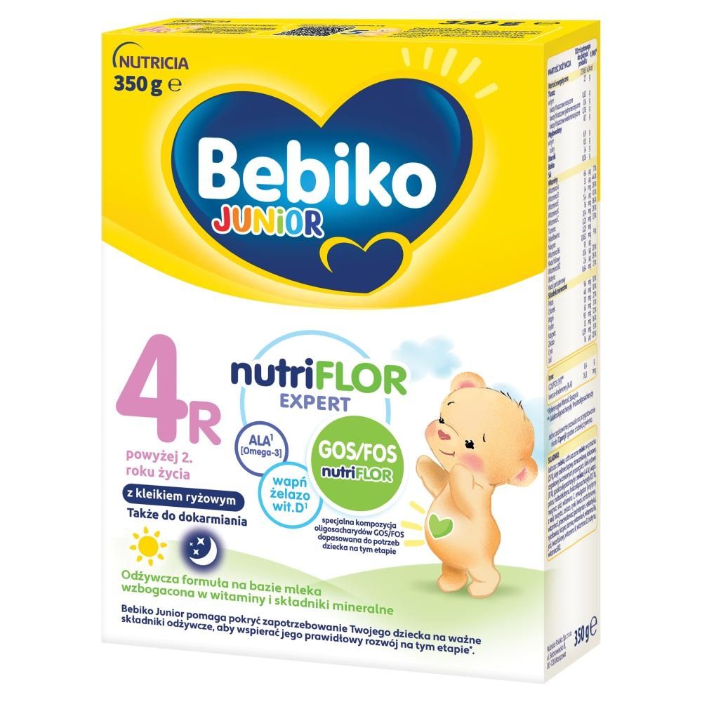 Bebiko Junior 4R Odżywcza formuła na bazie mleka dla małych dzieci powyżej 2. roku życia 350 g