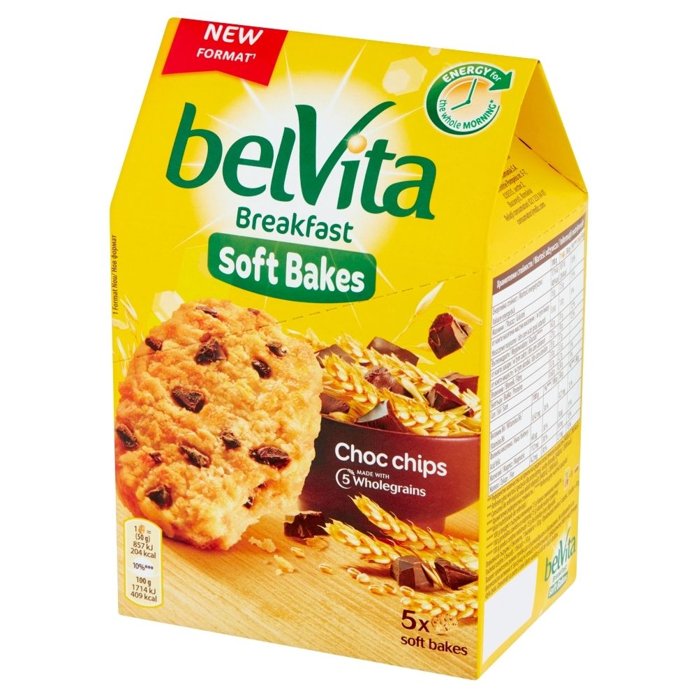 belVita Breakfast Ciastka zbożowe z kawałkami czekolady 250 g Zakupy