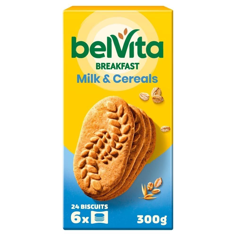 belVita Breakfast Ciastka zbożowe z mlekiem 300 g