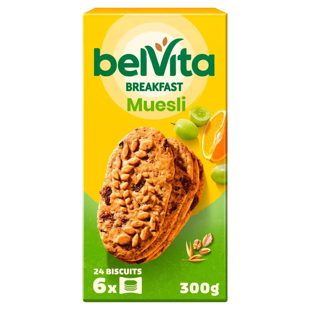 belVita Breakfast Ciastka zbożowe z musli 300 g (6 x 50 g)