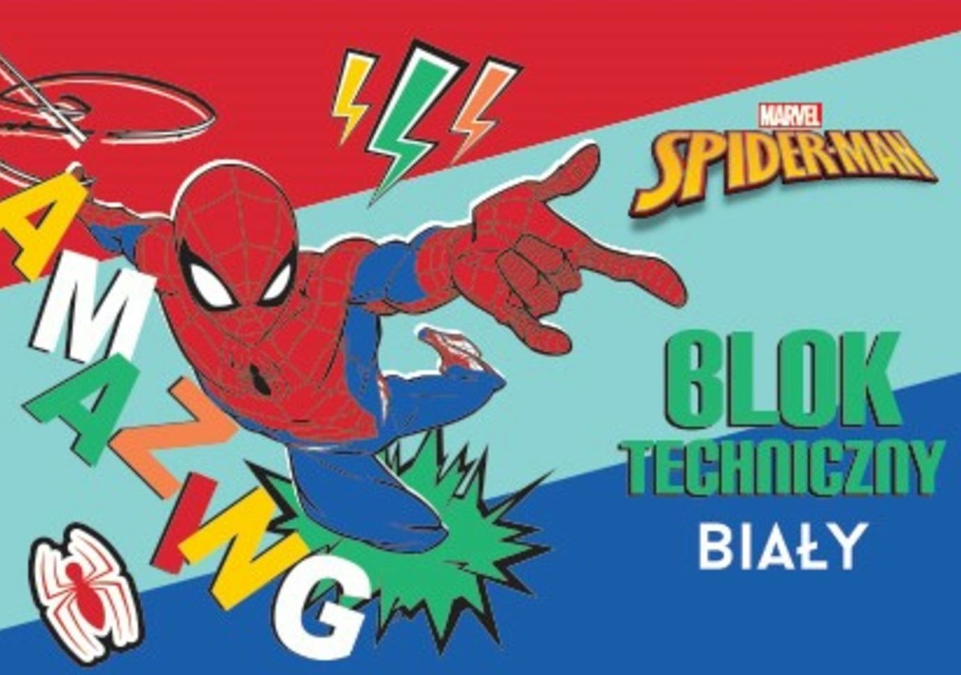 Beniamin SPIDER MAN Blok techniczny A4/10k biały 170 g