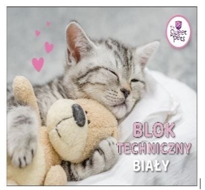 Beniamin THE SWEET PETS Blok techniczny A4/10k biały 170 g