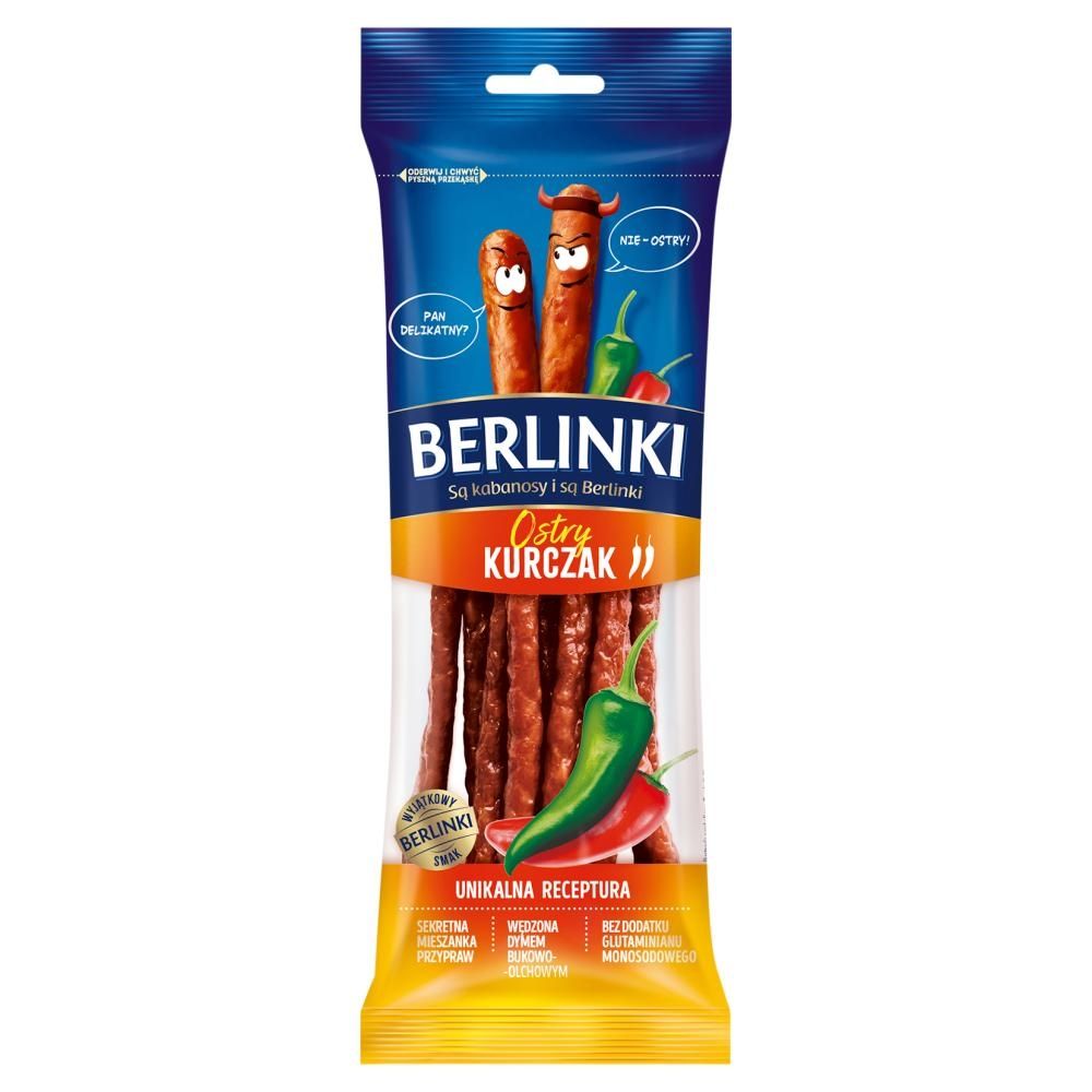 Berlinki Kabanosy ostry kurczak 85 g