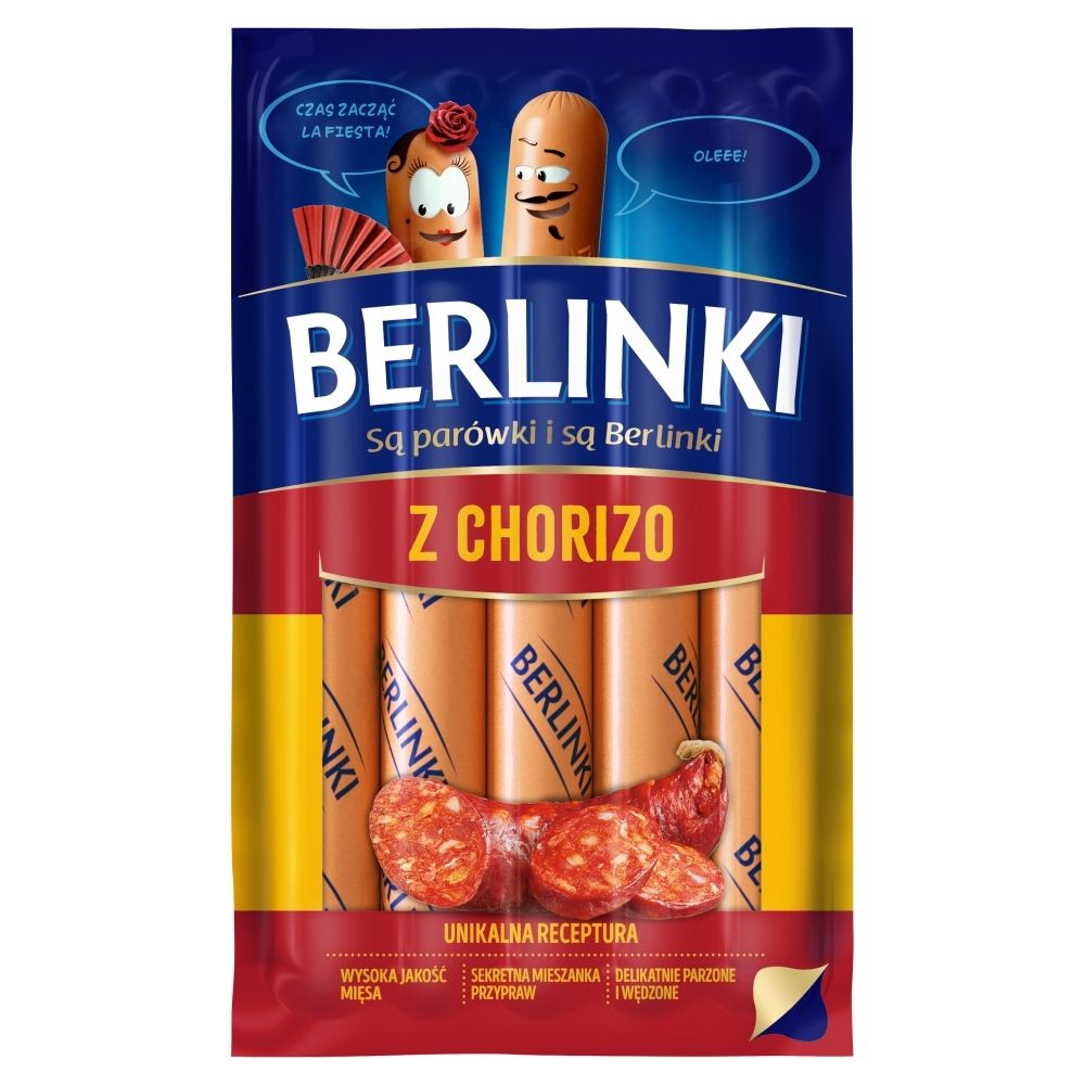 Berlinki Kiełbasa z Chorizo 250 g