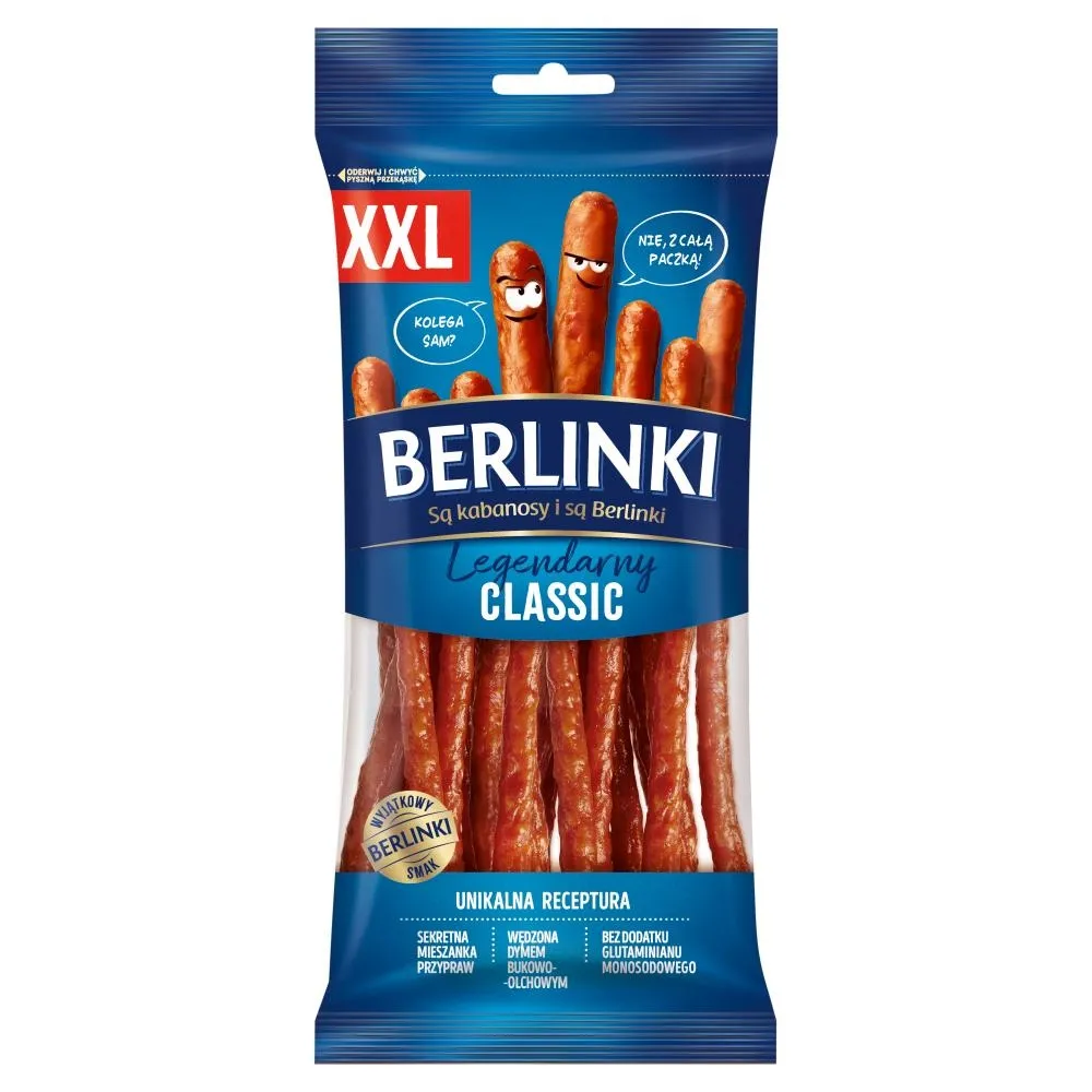 Berlinki XXL Kiełbasa legendarny classic 150 g