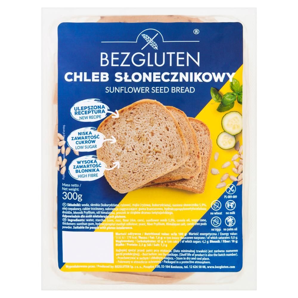 Bezgluten Chleb słonecznikowy 300 g