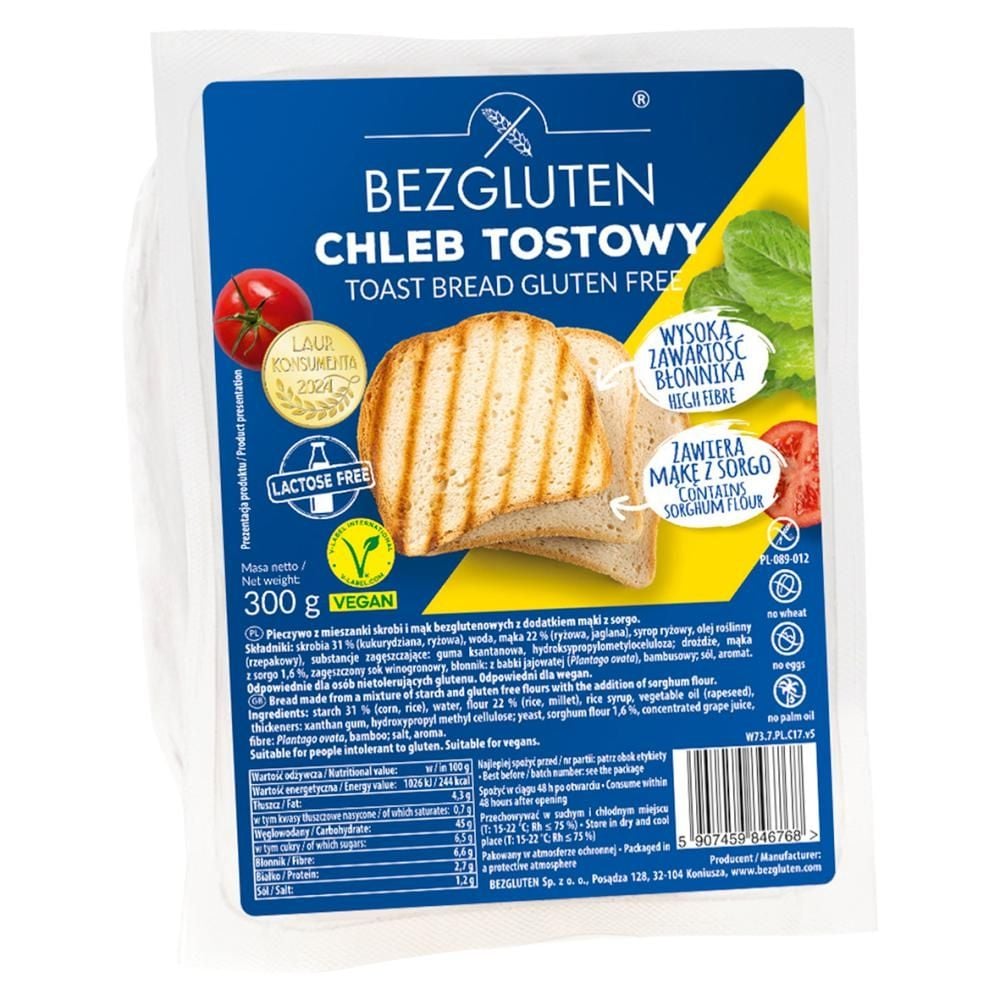 Bezgluten Chleb tostowy 300 g