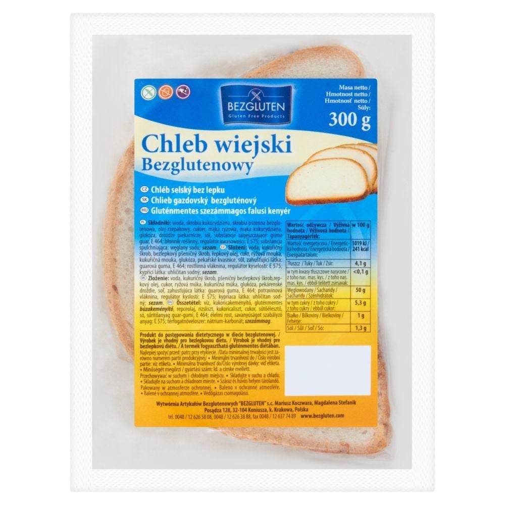 Bezgluten Chleb wiejski bezglutenowy 300 g