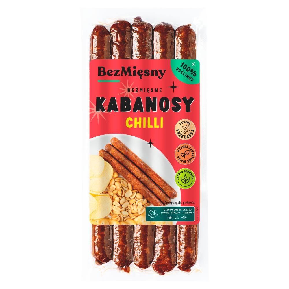 Bezmięsny Bezmięsne kabanosy chilli 160 g