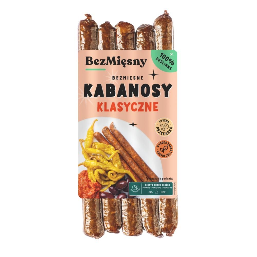 BezMięsny Bezmięsne kabanosy klasyczne 160 g