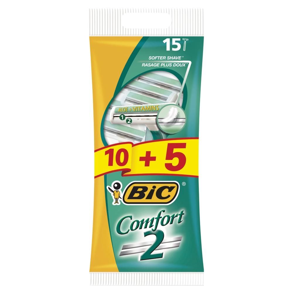 BiC 2 Comfort Golarki 15 sztuk