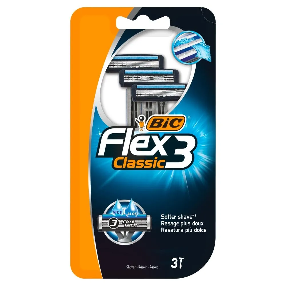 BiC Flex 3 Classic Jednoczęściowe maszynki do golenia 3 sztuki