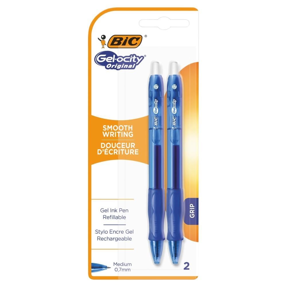 BIC Gel-ocity Original Długopis żelowy niebieski Blister 2szt