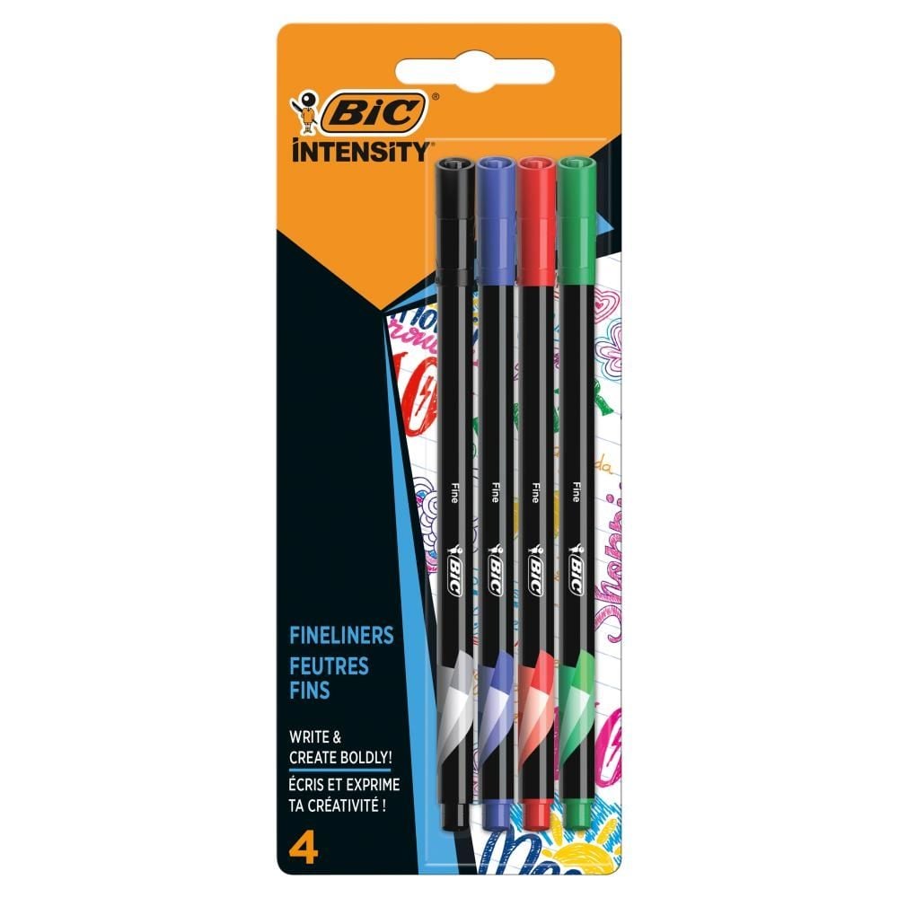 BIC Intensity Fine Cienkopisy mix AST Blister 4szt