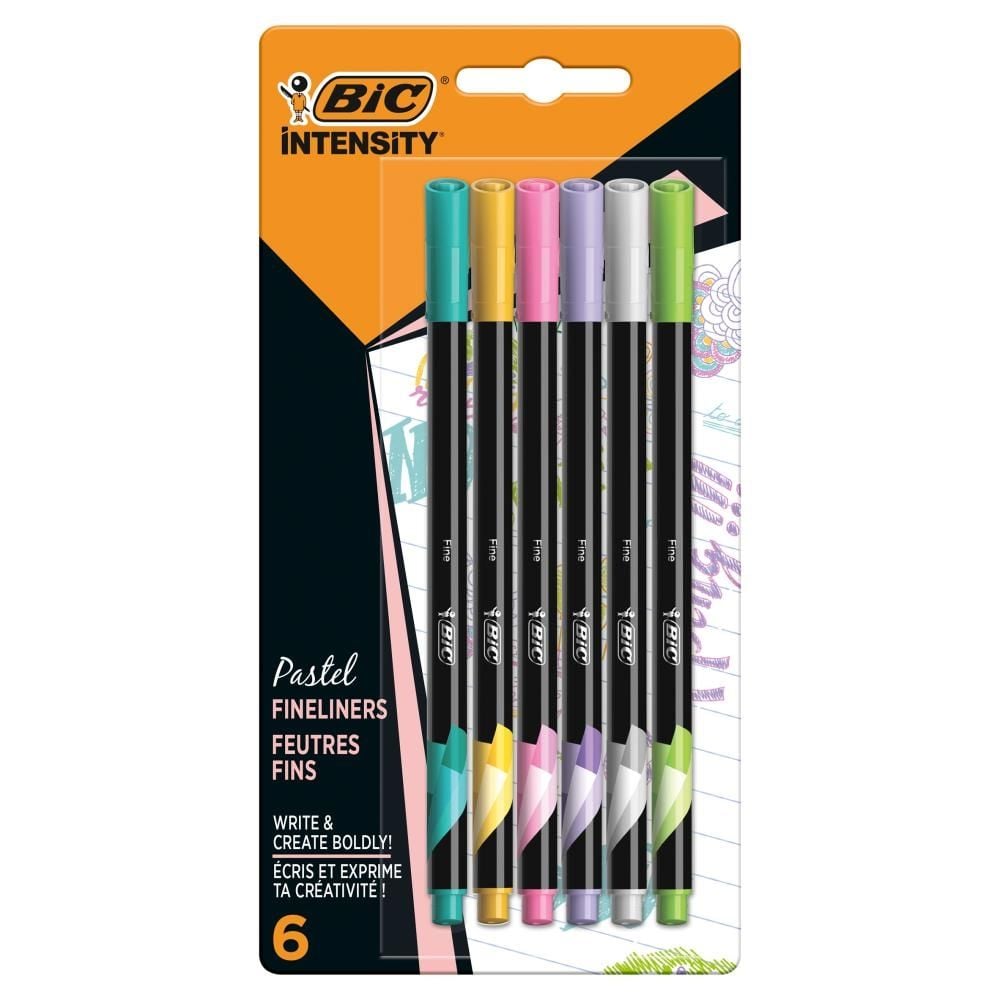 BIC Intensity Fine Cienkopisy mix Pastel Blister 6szt