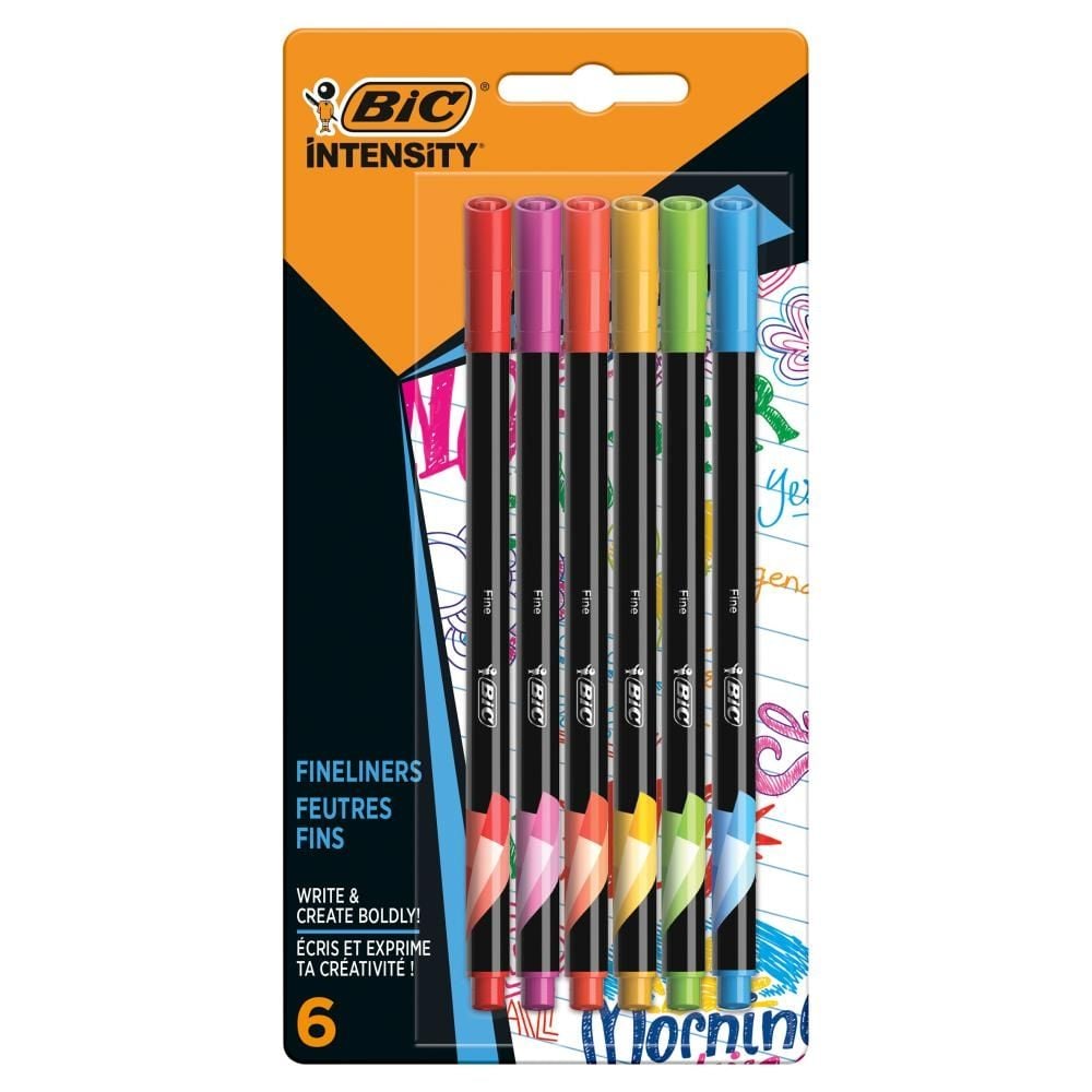 BIC Intensity Fine Cienkopisy mix Rainbow Blister 6szt