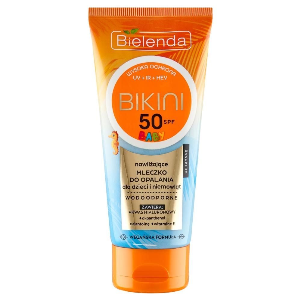 Bielenda Bikini Baby Nawilżające mleczko do opalania dla dzieci i niemowląt 50 SPF 100 ml