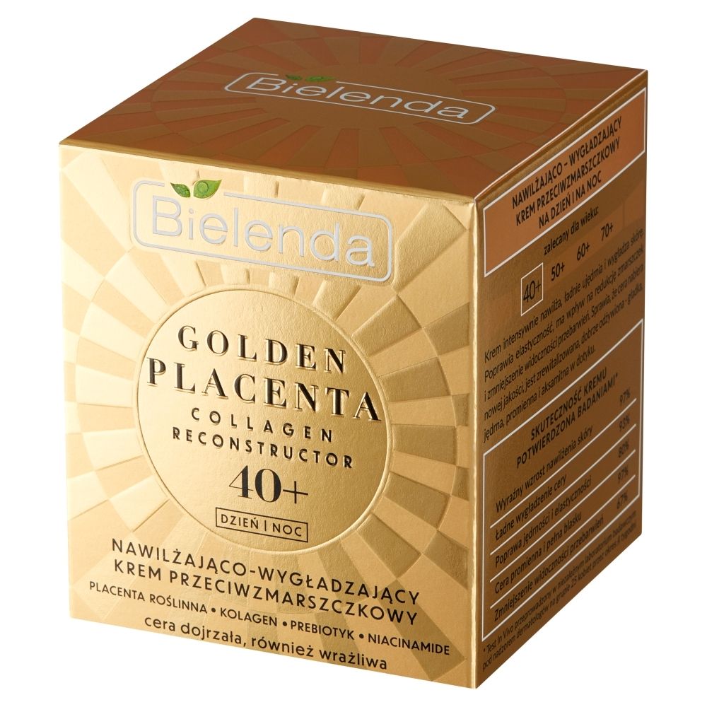 Bielenda Golden Placenta 40+ Nawilżająco-wygładzający krem przeciwzmarszczkowy 50 ml