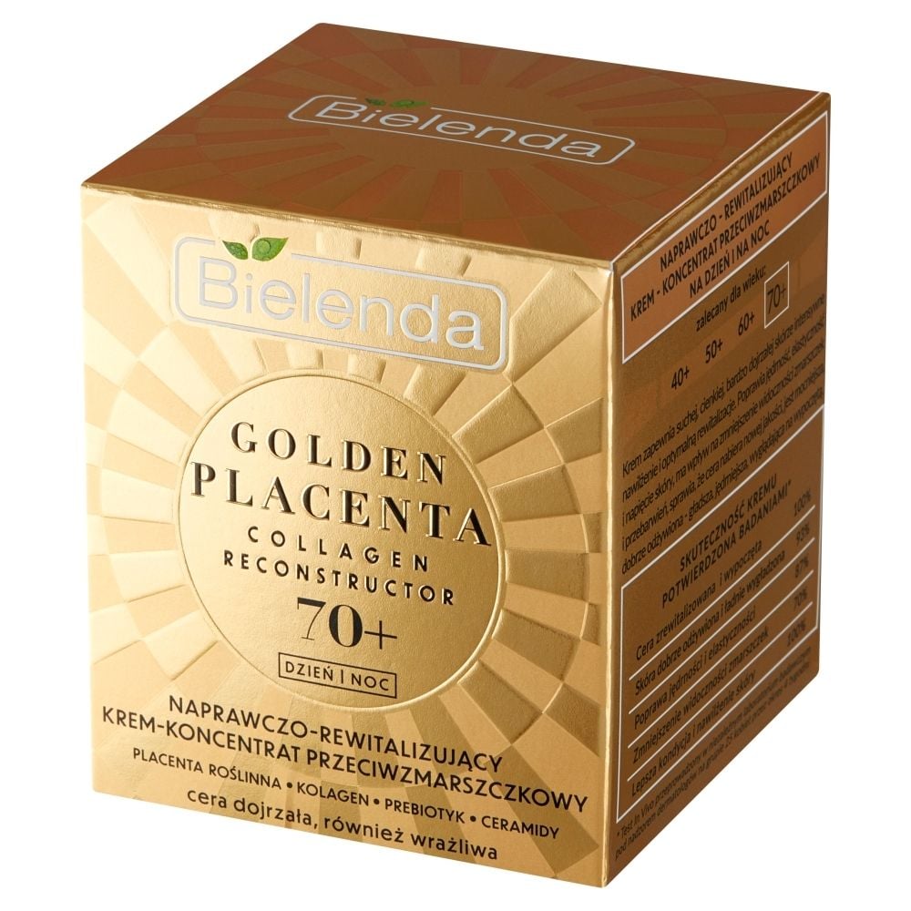 Bielenda Golden Placenta 70+ Naprawczo-rewitalizujący krem-koncentrat przeciwzmarszczkowy 50 ml