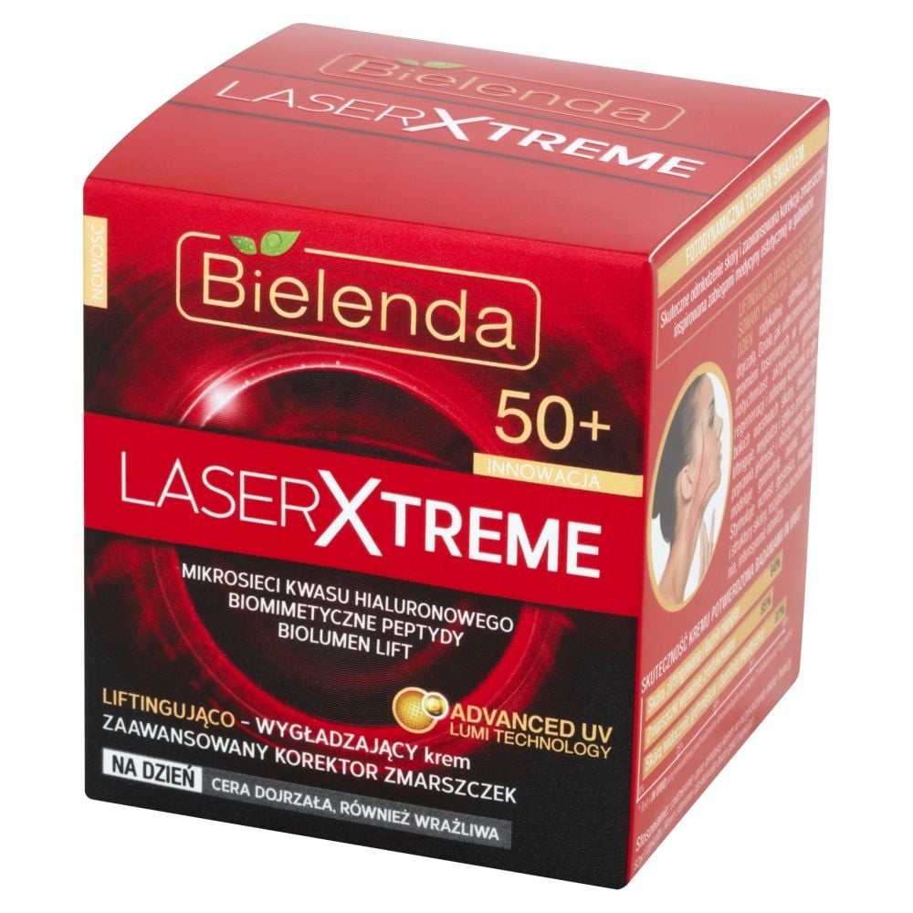 Bielenda Laser Xtreme Innowacja 50+ Liftingująco-wygładzający korektor zmarszczek na dzień 50 ml