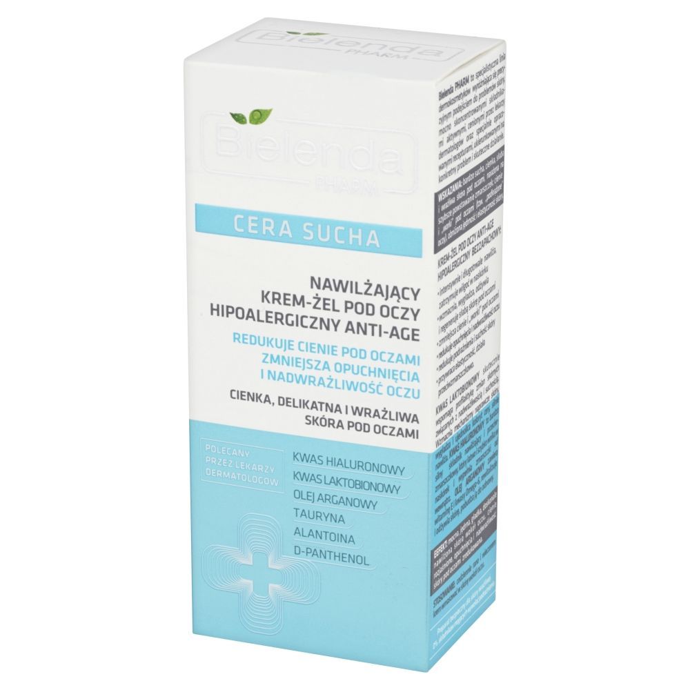 Bielenda Pharm Cera Sucha Nawilżający krem-żel pod oczy hipoalergiczny anti-age 15 ml