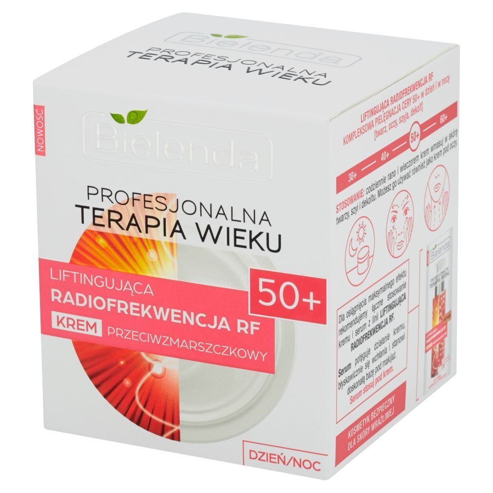 Bielenda Profesjonalna Terapia Wieku 50+ Liftingująca Radiofrekwencja RF Krem dzień noc 50 ml