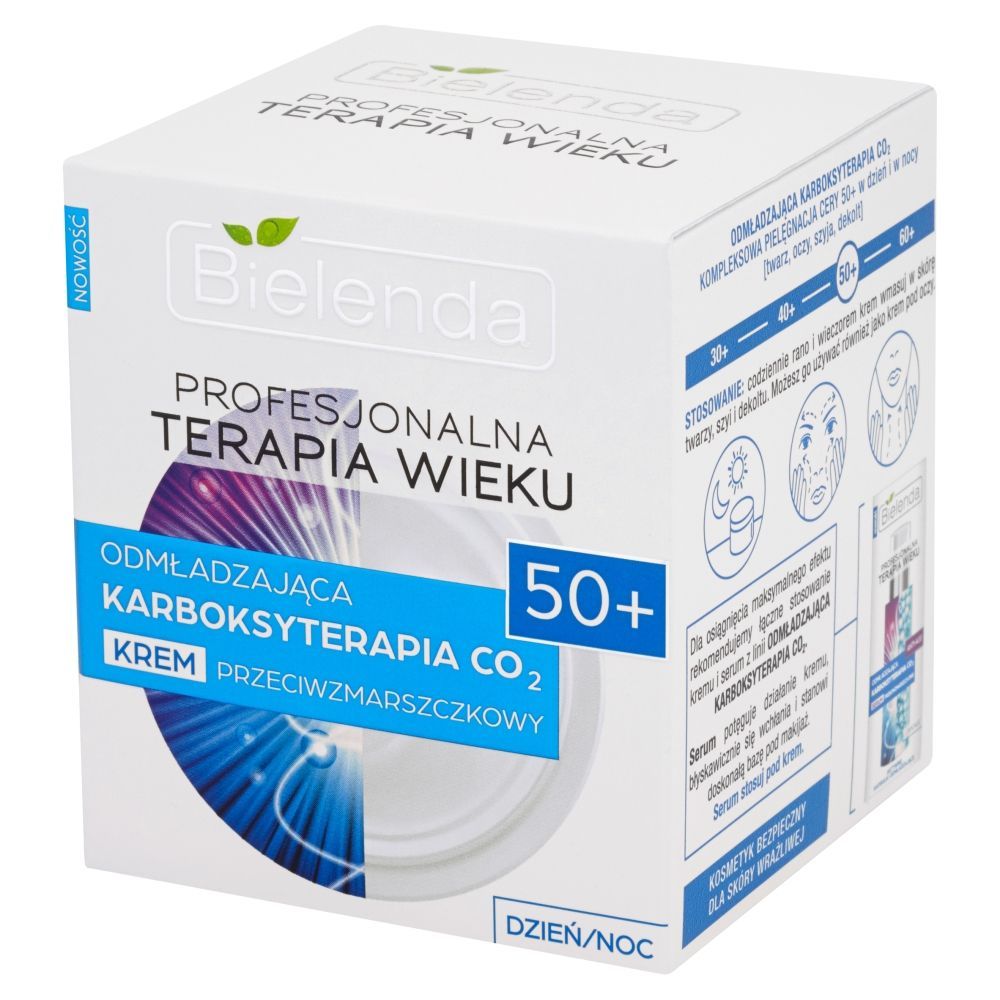 Bielenda Profesjonalna Terapia Wieku 50+ Odmładzająca Karboksyterapia CO2 Krem dzień noc 50 ml