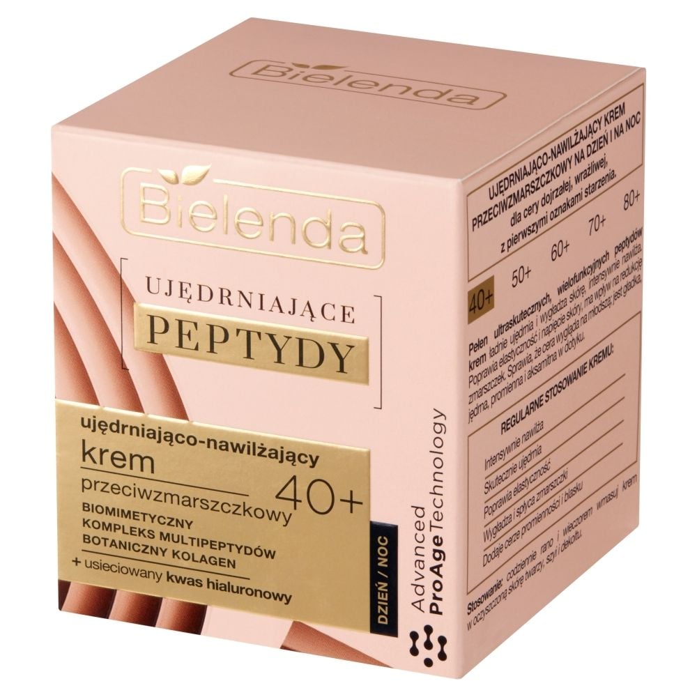 Bielenda Ujędrniające Peptydy 40+ Ujędrniająco-nawilżający krem przeciwzmarszczkowy 50 ml