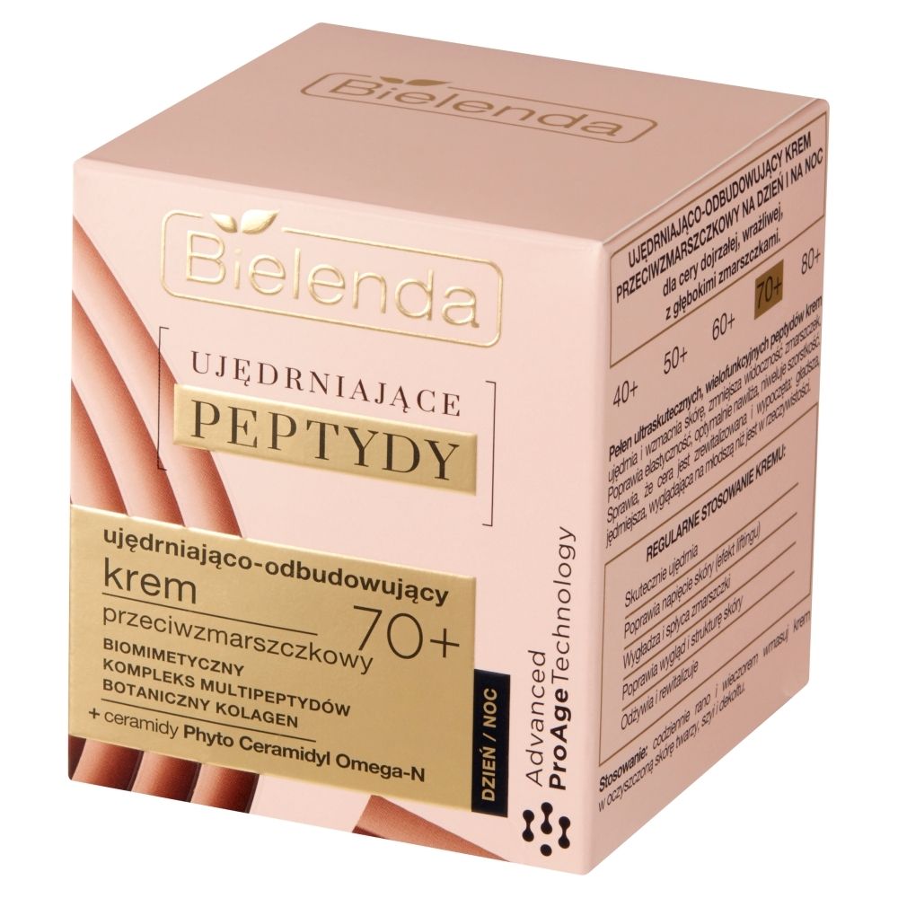 Bielenda Ujędrniające Peptydy 70+ Ujędrniająco-odbudowujący krem przeciwzmarszczkowy 50 ml