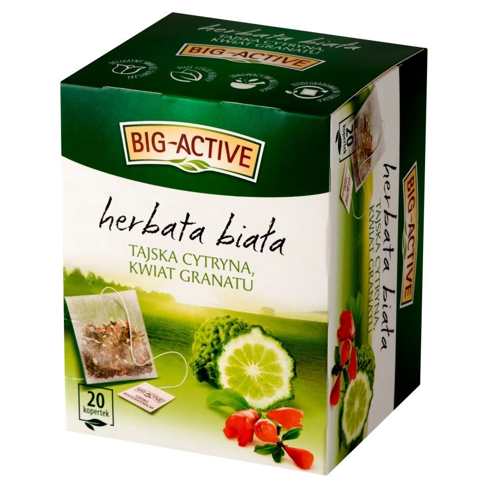 Big-Active Herbata biała tajska cytryna kwiat granatu 30 g (20 x 1,5 g)