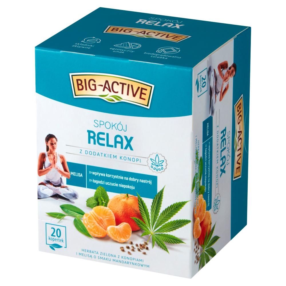 Big-Active Relax Herbata zielona spokój 30 g (20 x 1,5 g)