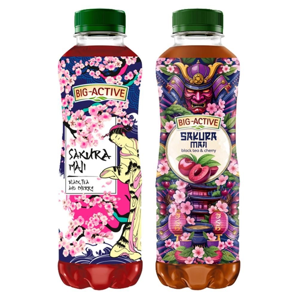 Big-Active Sakura Maji Napój owocowo-herbaciany o smaku wiśniowym 500 ml