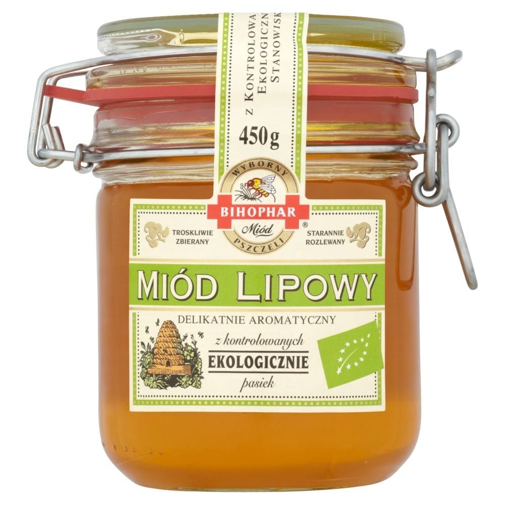 Bihophar Miód lipowy ekologiczny 450 g