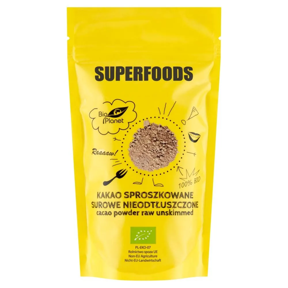 Bio Planet Superfoods Kakao sproszkowane surowe nieodtłuszczone 150 g