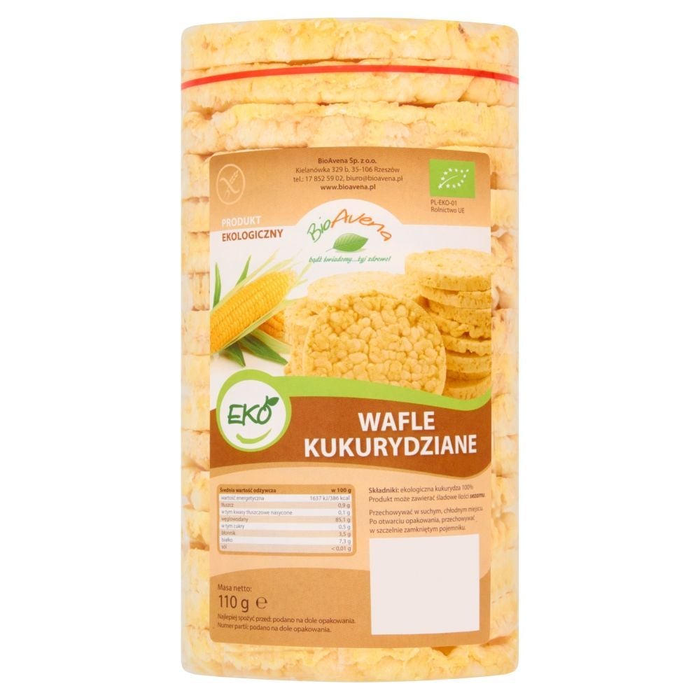 BioAvena Wafle kukurydziane 110 g