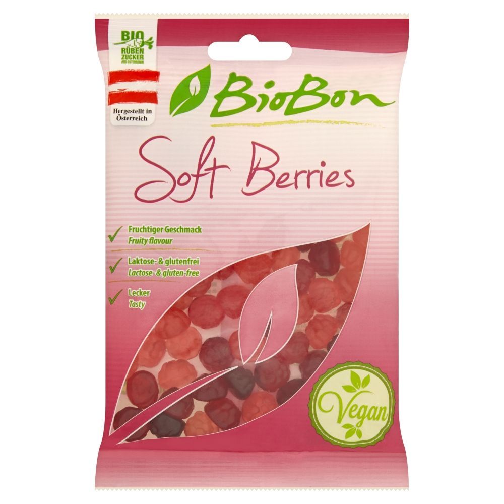 BioBon Soft Berries Ekologiczne żelki owocowe 100 g