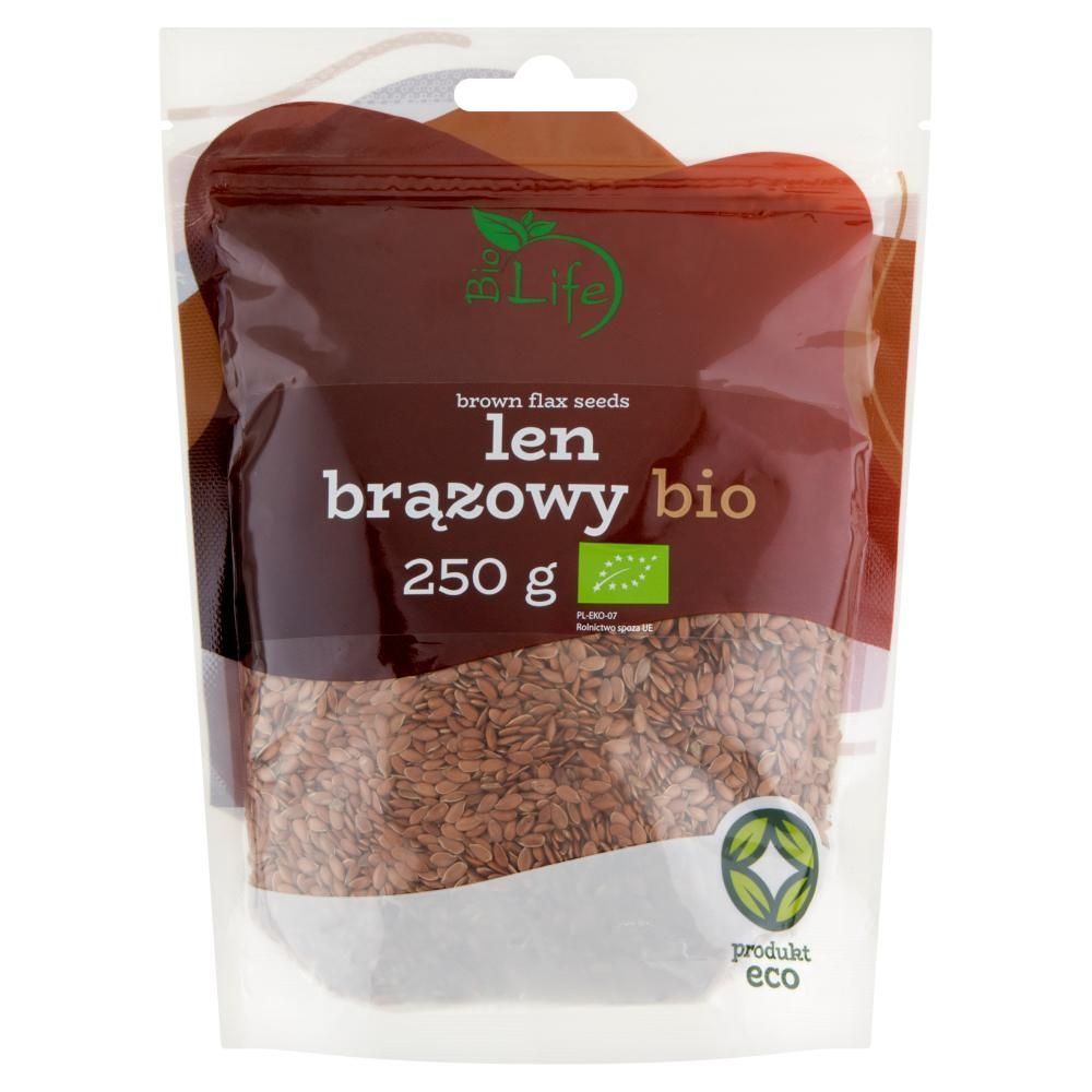 BioLife Len brązowy bio 250 g