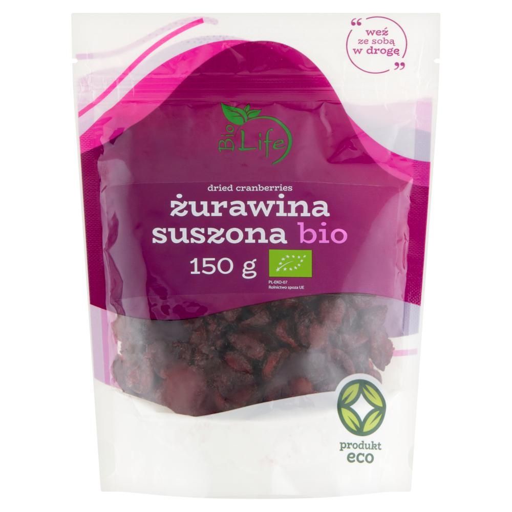 BioLife Żurawina suszona bio 150 g