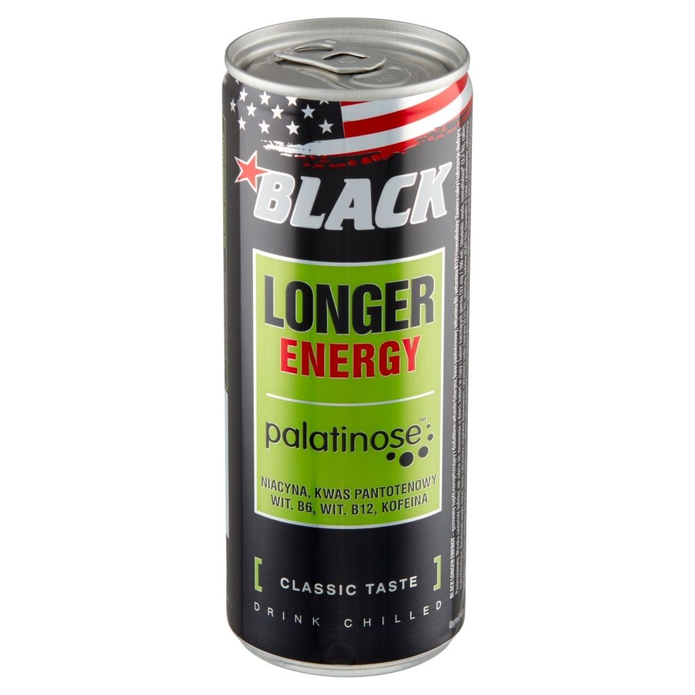 Black Longer Energy Gazowany napój energetyzujący 250 ml