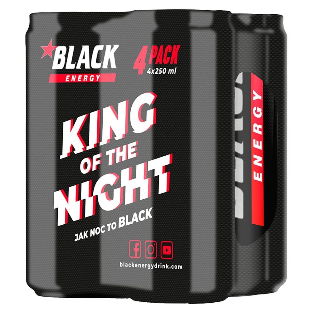 Black Energy Original Gazowany napój energetyzujący 4 x 250 ml